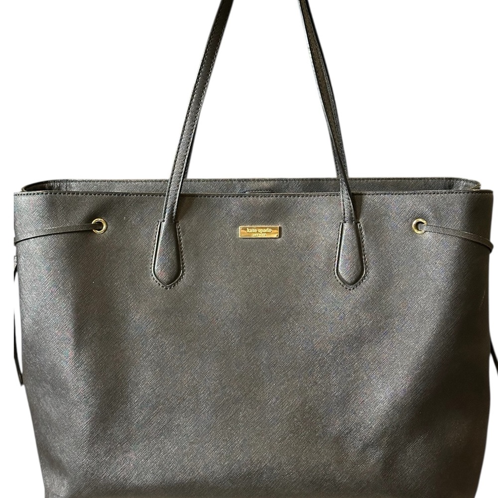 kate spade black Tote Bag
